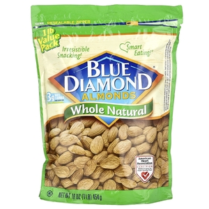 Blue Diamond, Миндаль, цельный натуральный, 454 г (16 унций)