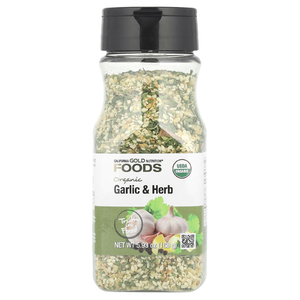 California Gold Nutrition, Foods, органический чеснок с травами, 168 г (5,93 унции)