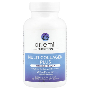 Dr. Emil Nutrition, Multi Collagen Plus, типы I, II, III, V и X, 90 капсул