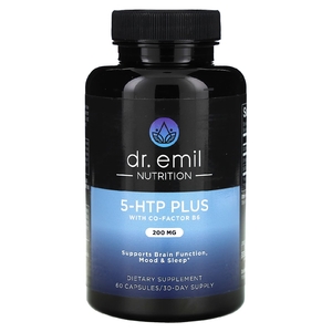 Dr. Emil Nutrition, 5-HTP Plus с кофактором B6, 60 капсул