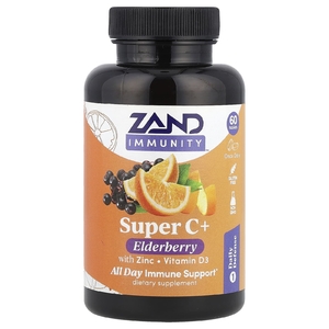 Zand, Immunity, супер бузина с цинком, витамин D3, 60 таблеток
