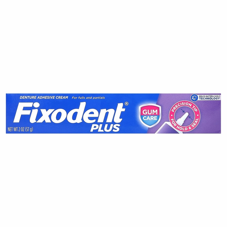 Fixodent, Plus, крем для фиксации протезов, 57 г (2 унции)
