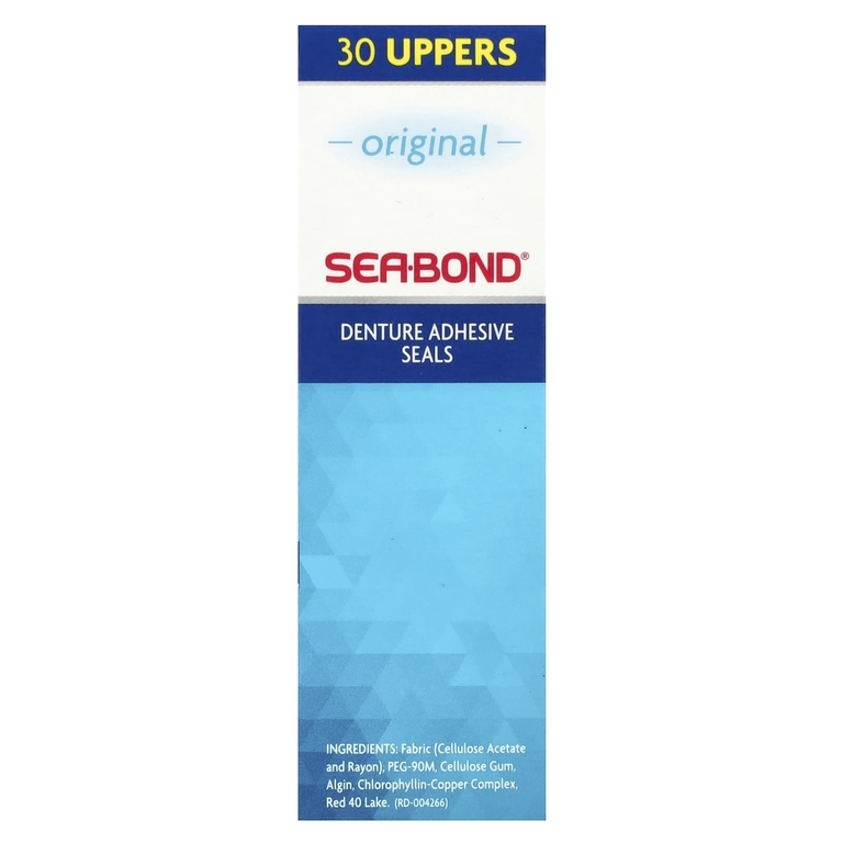 SeaBond, Адгезивные пломбы для зубных протезов, оригинальные, 30 шт.