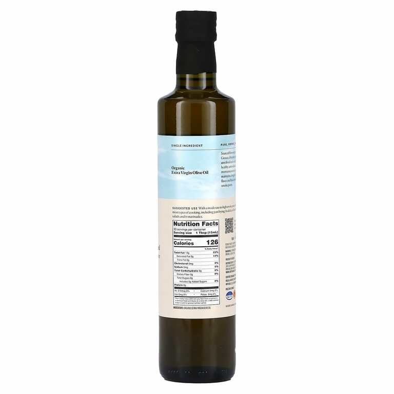 Sky Organics, Органическое греческое оливковое масло первого отжима, 500 мл (16,9 жидк. унц.)
