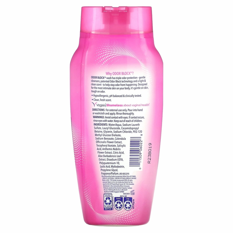 Vagisil, Odor Block, ежедневное средство для интимной гигиены, 354 мл (12 жидк. унц.)
