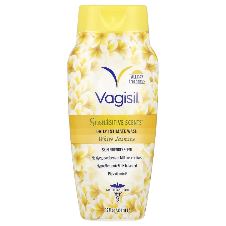 Vagisil, Scentsitive Scents, ежедневное средство для интимной гигиены, белый жасмин, 354 мл (12 жидк. Унций)