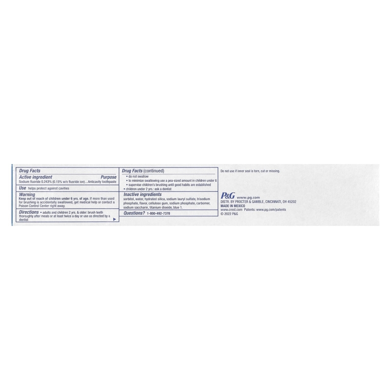 Crest, Cavity Protection, зубная паста с фтором, обычная, 161 г (5,7 унции)