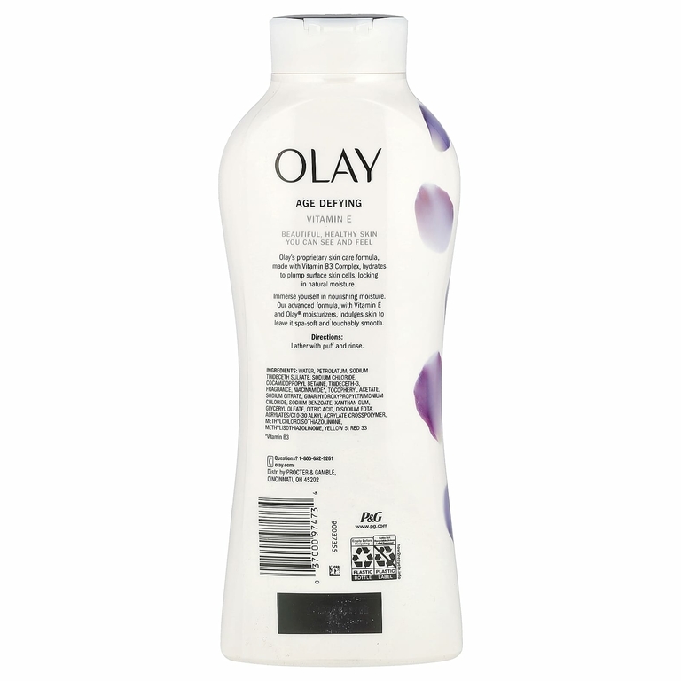 Olay, Антивозрастное гель для душа с витамином Е, 650 мл (22 жидк. Унции)