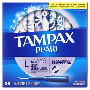 Tampax, Жемчужный, легкий, без запаха`` 36 тампонов
