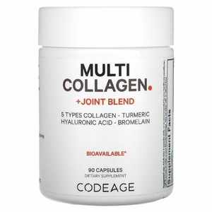 Codeage, смесь с коллагеном и суставами, 90 капсул