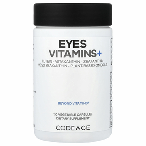 Codeage, Eyes Vitamins+, витамины для глаз, 120 растительных капсул
