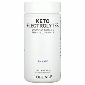 Codeage, кетоэлектролиты, кетогенная формула, 180 капсул