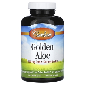 Carlson, Golden Aloe, 100 мг, 180 мягких таблеток