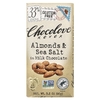 Chocolove, миндаль и морская соль в молочном шоколаде, 33% какао, 90 г (3,2 унции)