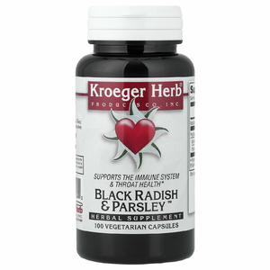 Kroeger Herb Co, Чёрная редька и петрушка, 100 вегетарианских капсул