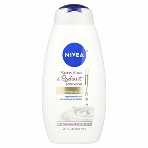 Nivea, Гель для чувствительного и сияющего тела с питательной сывороткой, 591 мл (20 жидк. Унций)
