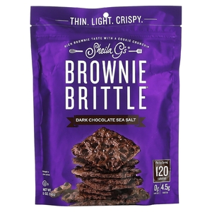 Sheila G's, Brownie Brittle, брауни, с темным шоколадом и морской солью, 142 г (5 унций)
