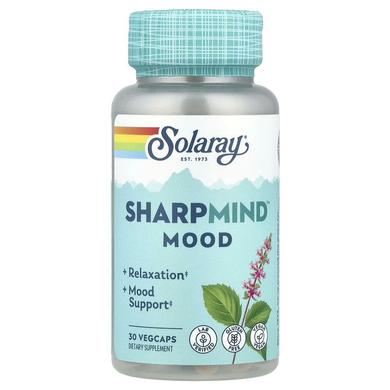 Solaray, SharpMind ™ Mood, 30 растительных капсул