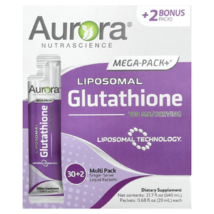 Aurora Nutrascience, Mega-Pack+®, липосомальный глутатион, 32 пакетика по 20 мл (0,68 жидк. унции)