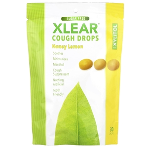 Xlear, леденцы от кашля с ксилитолом, мёд и лимон, 30 шт. (Товар снят с продажи) 
