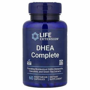 Life Extension, DHEA Complete, 60 вегетарианских капсул