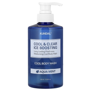 Kundal, Cool & Clear Ice, бодрящий гель для душа, с мятным вкусом, 500 мл (16,9 жидк. унции)