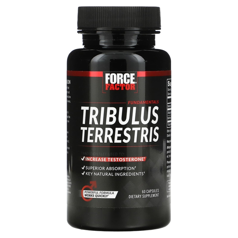Force Factor, Force Factor, якорцы стелющиеся, добавка для повышения уровня тестостерона, 60 капсул