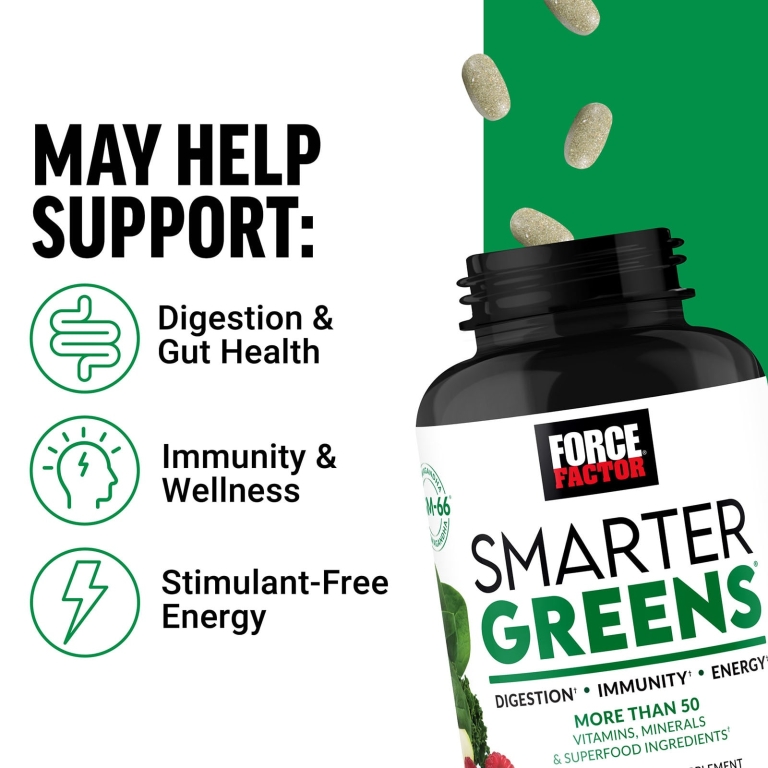 Force Factor, Smarter Greens®, 90 таблеток (Товар снят с продажи) 