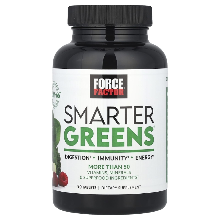 Force Factor, Smarter Greens®, 90 таблеток (Товар снят с продажи) 