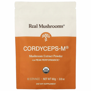 Real Mushrooms, Cordyceps-M®, экстракт грибов в порошке, 60 г (2,12 унции)