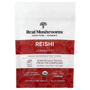 Real Mushrooms, рейши, экстракт грибов в порошке, 45 г (1,59 унции)