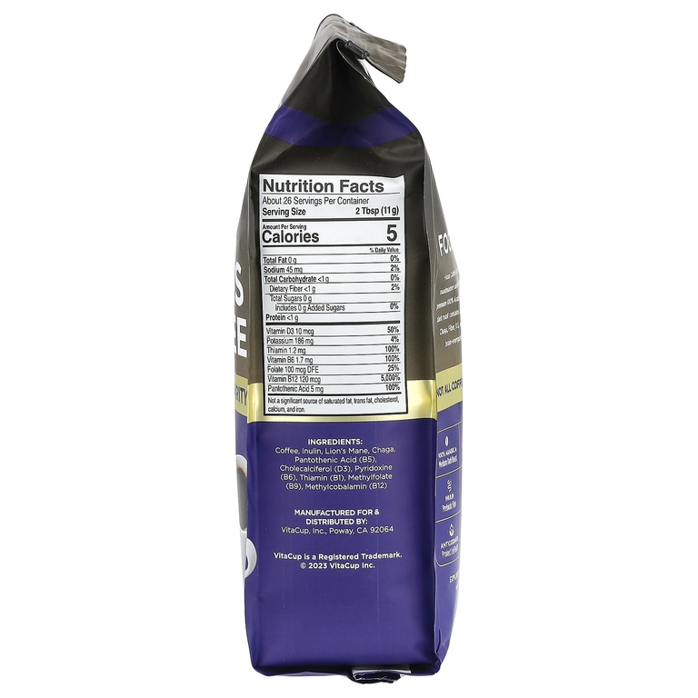 VitaCup, Focus Mushroom Coffee, молотый, средней темной обжарки, 284 г (10 унций)