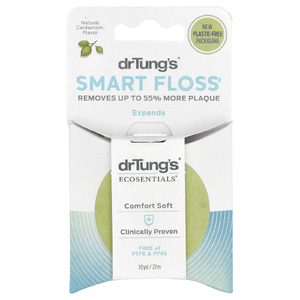 Dr. Tung's, зубная нить, натуральный кардамон, 27 м (30 м)