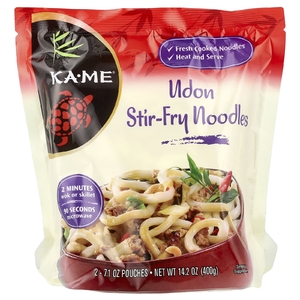 KA-ME, лапша удон для жареных блюд, 2 пакетика по 200 г (7,1 унции) (Товар снят с продажи) 