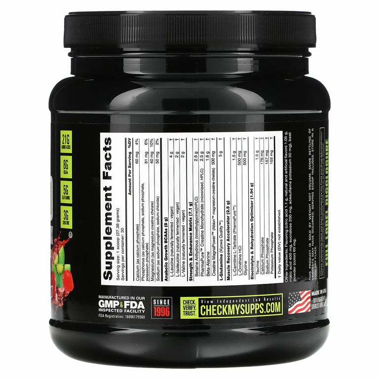 NutraBio, Reload Recovery Matrix, киви и клубника, 821 г (1,81 фунта)
