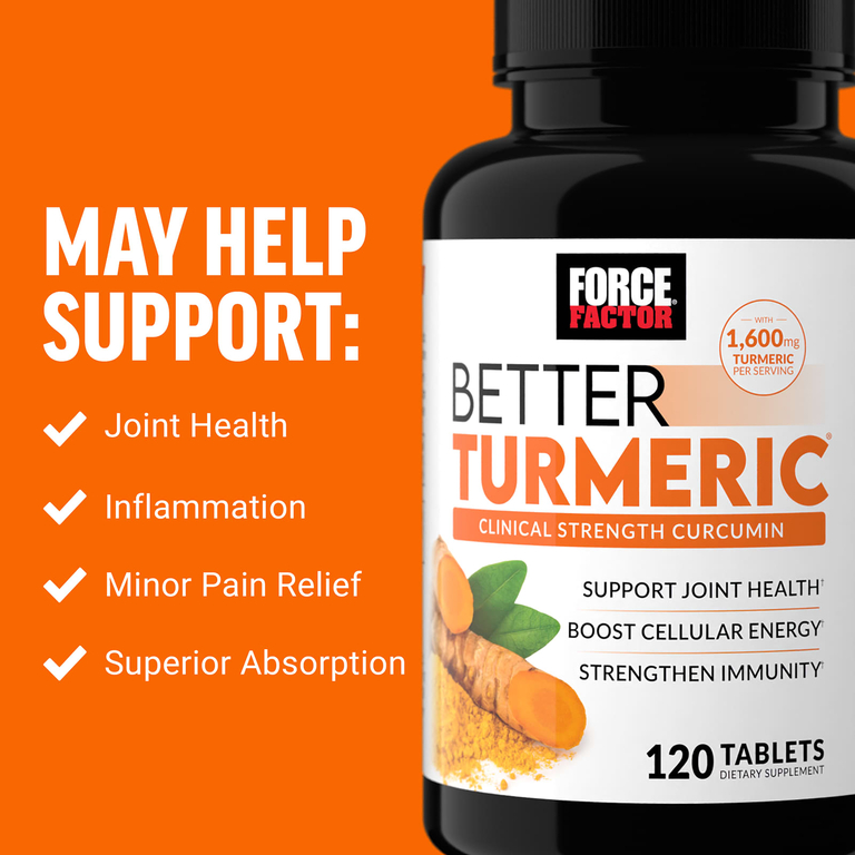 Force Factor, Better Turmeric, 120 таблеток