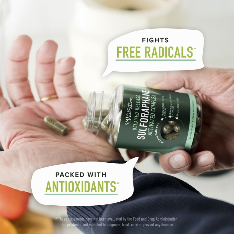 SMNutrition, активированный комплекс с сульфорафаном, с отсроченным высвобождением, 60 капсул