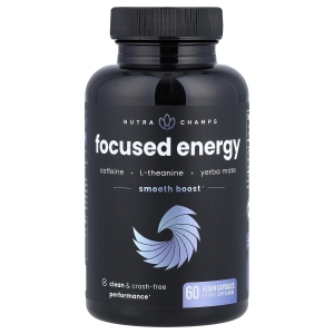 NutraChamps, Focused Energy, 60 веганских капсул (Товар снят с продажи) 