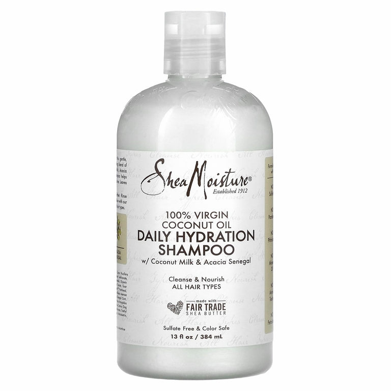 SheaMoisture, Ежедневный увлажняющий шампунь с кокосовым молоком и сенегальской акацией, 384 мл (13 жидк. Унций)