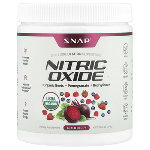 Snap Supplements, Оксид азота, ягодное ассорти, 250 г (8,8 унции)