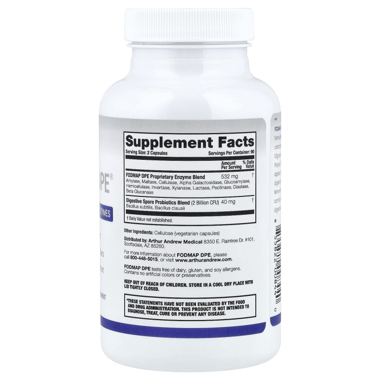 Arthur Andrew Medical, FODMAP DPE®, 180 капсул