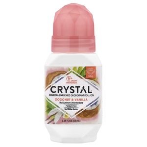 CRYSTAL, Шариковый дезодорант с минералами, с кокосом и ванилью, 66 мл (2,25 жидк. унц.)