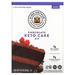 King Arthur Baking Company, Keto Cake Mix, шоколад, 262 г (9,25 унции) (Товар снят с продажи) 