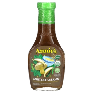 Annie's Homegrown, Органический винегрет из шиитаке с кунжутом, 236 мл (8 жидк. Унций)