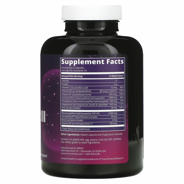 MRM Nutrition, Nutrition, Bone Maximizer III с МКГА, 150 капсул