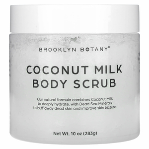 Brooklyn Botany, скраб для тела с кокосовым молоком, для всех типов кожи, 283 г (10 унций)