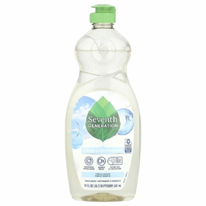Seventh Generation, Жидкость для посуды, без добавок и прозрачность, 561 мл (19 жидк. унц.)