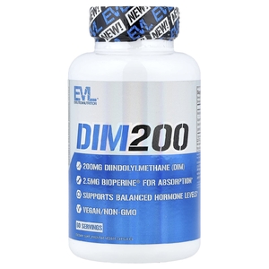 EVLution Nutrition, DIM200, 60 растительных капсул