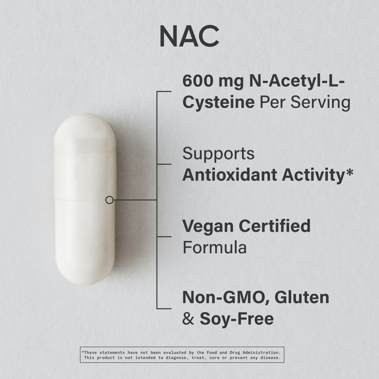 Sports Research, NAC, N-ацетилцистеин, 600 мг, 90 растительных капсул
