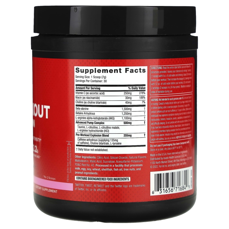 SIXSTAR, Pre-Workout Explosion, розовый лимонад, 210 г (7,41 унции)